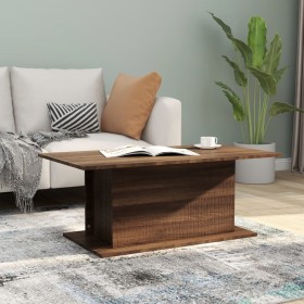 Mesa de centro madera de ingeniería marrón roble 102x55,5x40 cm en Mesas de centro | Comprar online en Foru.es