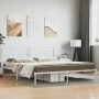 Estructura de cama de metal con cabecero blanco 183x213 cm de vidaXL, Camas y somieres - Ref: Foro24-352373, Precio: 88,98 €,...