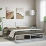 Estructura de cama de metal con cabecero blanco 183x213 cm de vidaXL, Camas y somieres - Ref: Foro24-352373, Precio: 88,98 €,...