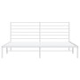 Estructura de cama de metal con cabecero blanco 183x213 cm de vidaXL, Camas y somieres - Ref: Foro24-352373, Precio: 90,13 €,...