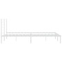 Estructura de cama de metal con cabecero blanco 183x213 cm de vidaXL, Camas y somieres - Ref: Foro24-352373, Precio: 90,13 €,...