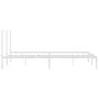Estructura de cama de metal con cabecero blanco 183x213 cm de vidaXL, Camas y somieres - Ref: Foro24-352373, Precio: 88,98 €,...