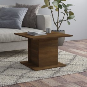 Mesa de centro madera ingeniería marrón roble 55,5x55,5x40 cm en Mesas de centro | Comprar online en Foru.es