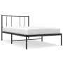 Estructura de cama con cabecero metal negro 90x190 cm de vidaXL, Camas y somieres - Ref: Foro24-352472, Precio: 60,48 €, Desc...