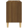 Mueble de TV patas de madera maciza marrón roble 69,5x30x50 cm en Muebles TV | Comprar online en Foru.es