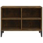 Mueble para TV con patas de metal roble ahumado 69,5x30x50 cm en Muebles TV | Comprar online en Foru.es