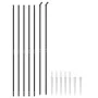 Wire fence with anchor spikes anthracite gray 1.8x10 m by vidaXL, fence panels - Ref: Foro24-154277, Price: 118,11 €, Discoun...