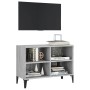 Mueble de TV con patas de metal gris Sonoma 69,5x30x50 cm en Muebles TV | Comprar online en Foru.es