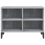 Mueble de TV con patas de metal gris Sonoma 69,5x30x50 cm en Muebles TV | Comprar online en Foru.es