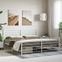 Estructura cama metal con cabecero y pie cama blanco 183x213 cm de vidaXL, Camas y somieres - Ref: Foro24-352391, Precio: 98,...