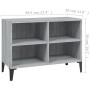 Mueble de TV con patas de metal gris Sonoma 69,5x30x50 cm en Muebles TV | Comprar online en Foru.es