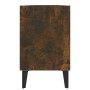 Mueble de TV con patas de metal roble ahumado 103,5x30x50 cm en Muebles TV | Comprar online en Foru.es