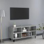 Mueble de TV con patas de metal gris Sonoma 103,5x30x50 cm en Muebles TV | Comprar online en Foru.es