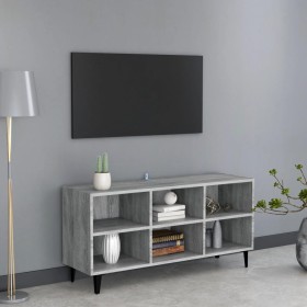 Mueble de TV con patas de metal gris Sonoma 103,5x30x50 cm en Muebles TV | Comprar online en Foru.es
