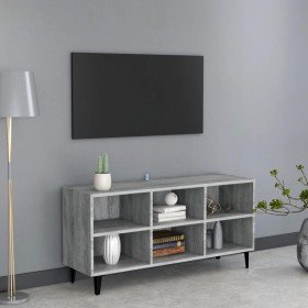 Mueble de TV con patas de metal gris Sonoma 103,5x30x50 cm en Muebles TV | Comprar online en Foru.es