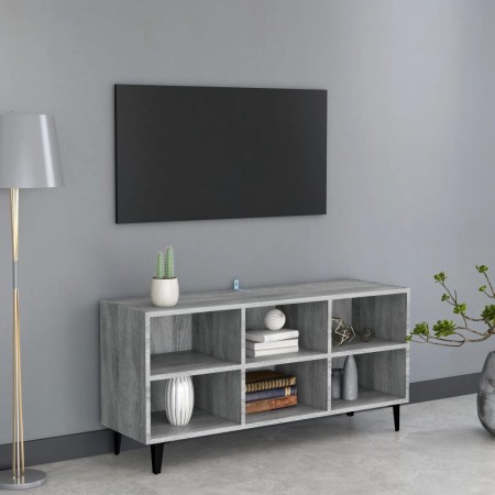 Mueble de TV con patas de metal gris Sonoma 103,5x30x50 cm en Muebles TV | Comprar online en Foru.es