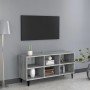 Mueble de TV con patas de metal gris Sonoma 103,5x30x50 cm en Muebles TV | Comprar online en Foru.es