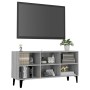 Mueble de TV con patas de metal gris Sonoma 103,5x30x50 cm en Muebles TV | Comprar online en Foru.es