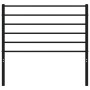 Cabecero de metal negro 100 cm de vidaXL, Cabeceros y pies de cama - Ref: Foro24-352348, Precio: 21,73 €, Descuento: %