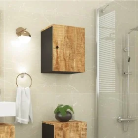 Armario de baño de pared madera maciza de mango 38x33x48 cm de vidaXL, Muebles de baño - Ref: Foro24-351990, Precio: 70,72 €,...