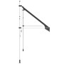 Toldo retráctil de operación manual antracita 350 cm en Toldos | Comprar online en Foru.es
