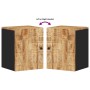 Armario de baño de pared madera maciza de mango 38x33x48 cm de vidaXL, Muebles de baño - Ref: Foro24-351990, Precio: 71,87 €,...