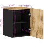 Armario de baño de pared madera maciza de mango 38x33x48 cm de vidaXL, Muebles de baño - Ref: Foro24-351990, Precio: 71,87 €,...