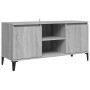 Mueble de TV con patas de metal gris Sonoma 103,5x35x50 cm en Muebles TV | Comprar online en Foru.es