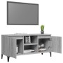 Mueble de TV con patas de metal gris Sonoma 103,5x35x50 cm en Muebles TV | Comprar online en Foru.es