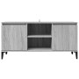 Mueble de TV con patas de metal gris Sonoma 103,5x35x50 cm en Muebles TV | Comprar online en Foru.es