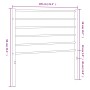 Cabecero de metal blanco 100 cm de vidaXL, Cabeceros y pies de cama - Ref: Foro24-352397, Precio: 23,07 €, Descuento: %
