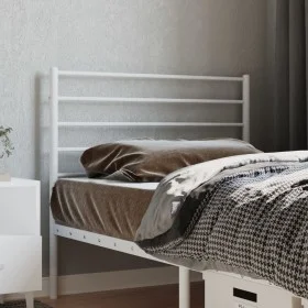 White metal headboard 80 cm by vidaXL, Headboards and footboards - Ref: Foro24-352395, Price: 21,90 €, Discount: %