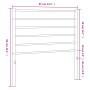 Cabecero de metal blanco 80 cm de vidaXL, Cabeceros y pies de cama - Ref: Foro24-352395, Precio: 22,31 €, Descuento: %