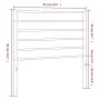 White metal headboard 80 cm by vidaXL, Headboards and footboards - Ref: Foro24-352395, Price: 21,90 €, Discount: %