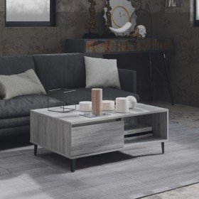 Mesa de centro madera de ingeniería gris Sonoma 90x60x35 cm en Mesas de centro | Comprar online en Foru.es