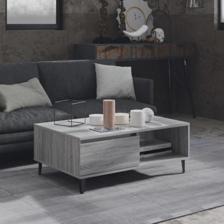 Mesa de centro madera de ingeniería gris Sonoma 90x60x35 cm en Mesas de centro | Comprar online en Foru.es