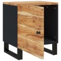 Mesita de noche de madera maciza de acacia 40x33x46 cm de vidaXL, Mesitas de noche - Ref: Foro24-345210, Precio: 59,05 €, Des...