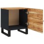 Mesita de noche de madera maciza de acacia 40x33x46 cm de vidaXL, Mesitas de noche - Ref: Foro24-345210, Precio: 59,05 €, Des...