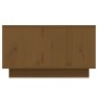 Mesa de centro madera maciza de pino marrón miel 55x56x32 cm en Mesas de centro | Comprar online en Foru.es