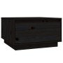 Mesa de centro de madera maciza de pino negro 55x56x32 cm en Mesas de centro | Comprar online en Foru.es