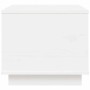 Mesa de centro de madera maciza de pino blanco 40x50x35 cm en Mesas de centro | Comprar online en Foru.es