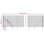 Cerca de alambre con pinchos de anclaje gris antracita 1,8x10 m de vidaXL, Paneles de vallas - Ref: Foro24-154245, Precio: 14...