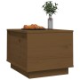 Mesa de centro madera maciza de pino marrón miel 40x50x35 cm en Mesas de centro | Comprar online en Foru.es