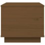 Mesa de centro madera maciza de pino marrón miel 40x50x35 cm en Mesas de centro | Comprar online en Foru.es