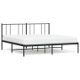Estructura de cama con cabecero metal negro 200x200 cm de vidaXL, Camas y somieres - Ref: Foro24-352487, Precio: 110,62 €, De...