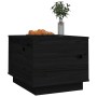 Mesa de centro de madera maciza de pino negro 40x50x35 cm en Mesas de centro | Comprar online en Foru.es
