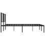Estructura de cama con cabecero metal negro 200x200 cm de vidaXL, Camas y somieres - Ref: Foro24-352487, Precio: 110,62 €, De...