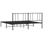 Estructura de cama con cabecero metal negro 200x200 cm de vidaXL, Camas y somieres - Ref: Foro24-352487, Precio: 110,62 €, De...