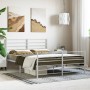 Estructura cama metal con cabecero y estribo blanco 120x190 cm de vidaXL, Camas y somieres - Ref: Foro24-352383, Precio: 84,6...