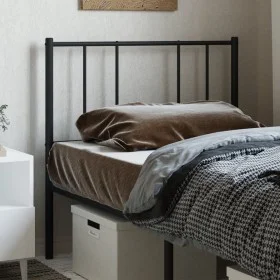 Kopfteil aus schwarzem Metall, 100 cm von vidaXL, Kopf- und Fußteile - Ref: Foro24-352509, Preis: 20,75 €, Rabatt: %